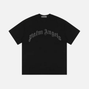 Palm Angels Curved Logo T-shirt Black