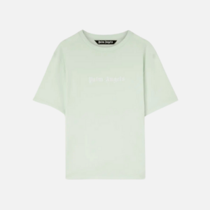 Palm Angels Logo-Print Cotton T-shirt Mint Green