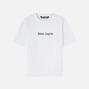 Palm Angels Logo-Print Crew-Neck T-shirt White