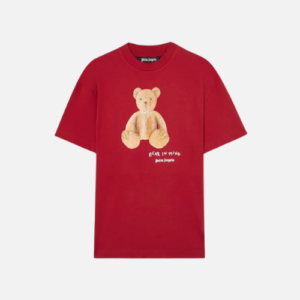 Palm Angels Bear In Mind Cotton T-shirt Red