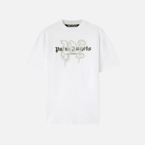 Palm Angels Los Angeles Sprayed Monogram Logo T-Shirt White