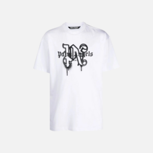 Palm Angels Paris Monogram-Print T-shirt White