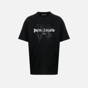 Palm Angels Paris Monogram-Print T-shirt Black