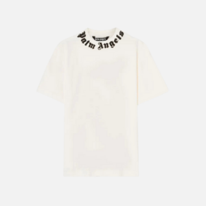 Palm Angels Neck Logo T-shirt Off-White