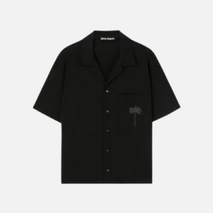 Palm Angels Palms Bowling Shirt Black