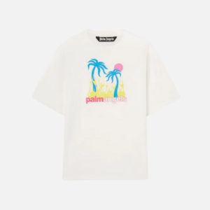 Palm Angels Burning Oasis T-shirt White