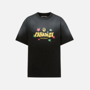 Palm Angels Black Cotton Paradise Palm T-shirt