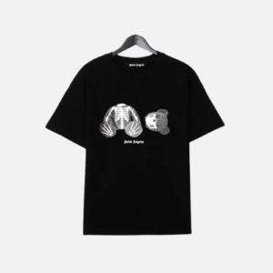 Palm Angels Halloween Skeleton Bear T-Shirt Black