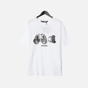 Palm Angels Skeleton Bear T-Shirt White