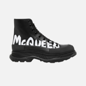 Alexander McQueen Tread Slick Boot Black Logo