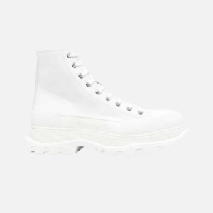 Alexander McQueen Tread Slick Boot Leather White