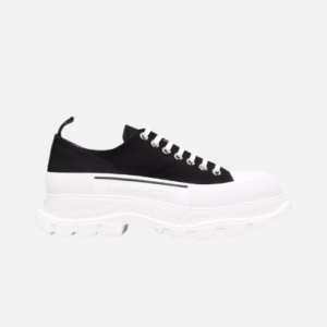 Alexander McQueen Tread Slick Lace Up White Black