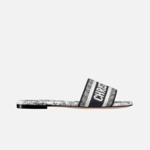 Dior Dway Slide cloth sandal Deep Blue