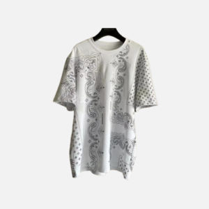 Givenchy T-Shirt With A Paisley Print Gray
