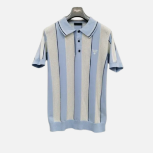 Prada Polo T-Shirt Sky Blue Paste