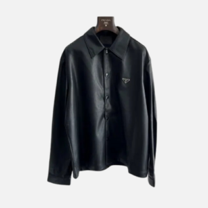Prada Nappa Shirt Leather Black
