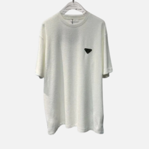 Prada Terry-Cloth Effect cotton T-shirt White