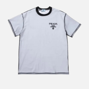Prada Cotton T-shirt With Black And White