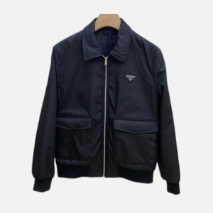 Prada Re-Nylon Bomber Jacket Black
