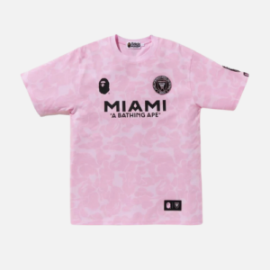 BAPE x Inter Miami CF Camo Tee Pink With Dri-FIT Fabric Option