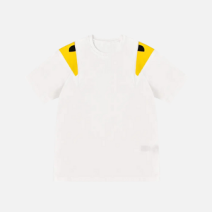 Fendi White T-shirt With A Yellow And Black