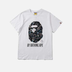 BAPE Space Camo By Bathing Tee White Cotton