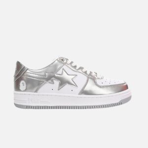 Bape STA Low Silver