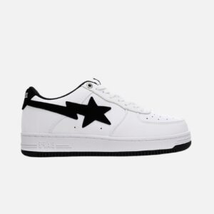 Bape STA Low White And Black Tick