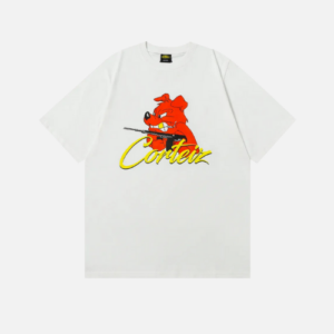 Corteiz K9 T-shirt White With A Red Dog Graphic