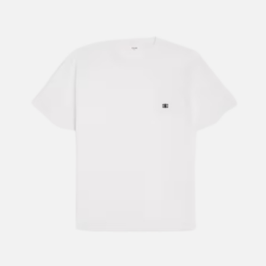 Celine Triomphe Loose T-shirt White Cotton Jersey With An Embroidered Triomphe Logo