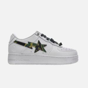 Bape STA Low White Green Camouflage