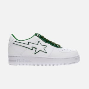 Bape STA Low White Green edge
