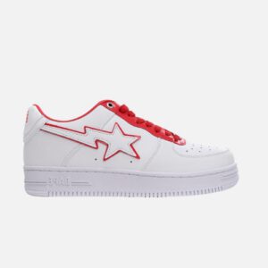 Bape STA Low White Red Border