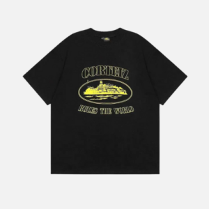 Corteiz OG Alcatraz Tee Black And Yellow