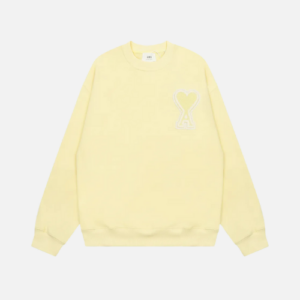 Hoodie Pastel Yellow AMI