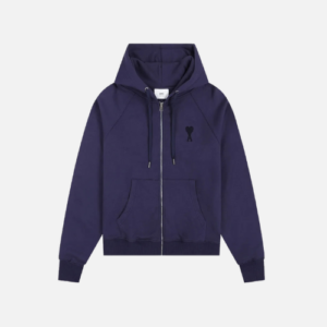 Hoodie Navy Blue AMI
