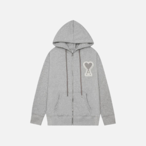 Hoodie Grey Texture AMI