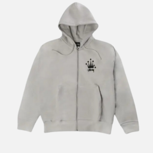Stüssy Grey Crown Print Hoodie