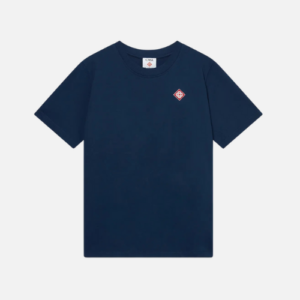 Casablanca Diamond Logo T-shirt Navy Blue Organic Cotton