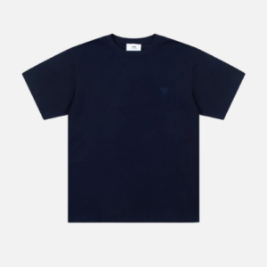 AMI Paris Night Blue Ami De Coeur T-Shirt