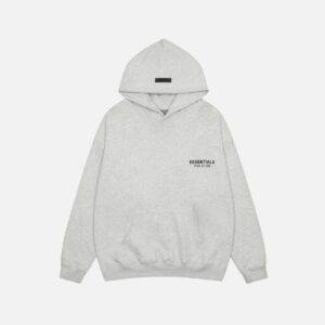 Essentials Fear of God Hoodie Grey Texture