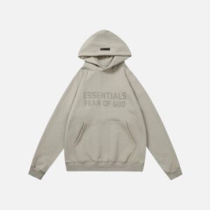 Essentials Fear of God Grey Hoodie Beige