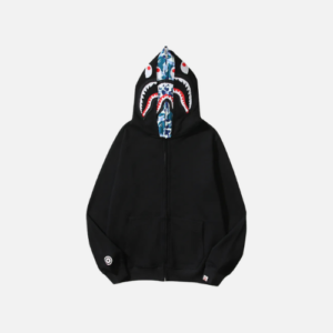 Hoodie Black Print Bape