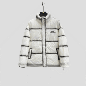 Balenciaga Down Jacket Black/ White Stripe