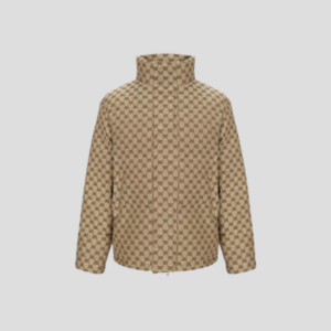 Balenciaga BB Logo Down Jacket Beige