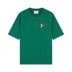 Ami Paris Pride Organic Cotton T-Shirt Green